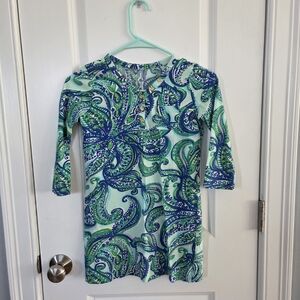 Lilly Pulitzer Girl's Paisley Tunic Dress - Rossmore Print - Girls 8-10